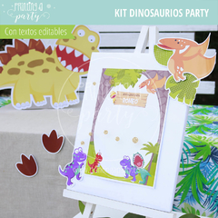 kit imprimible dinosaurios candy bar dinosaurios decoración