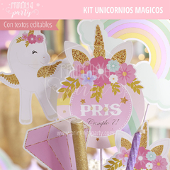 fiesta unicornios decoración cumpleaños