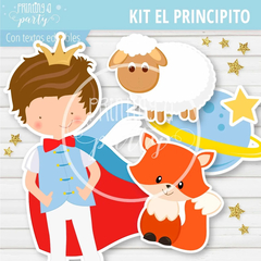 Imagen de Kit Imprimible El Principito Tarjeta + Decoración Fiesta Principito