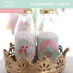 Kit Imprimible Atrapasueños y Carpitas Tarjeta + Decoración Fiesta Atrapasueños - comprar online