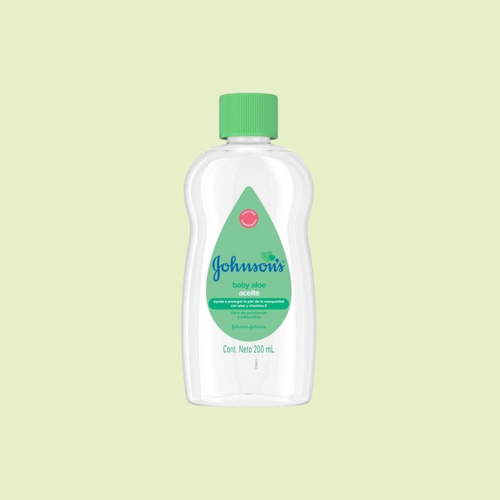 Aceite Bebé johnson & johnson Baby con Aloe y Vitamina E x 200 ml- X2