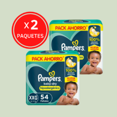 PAMPERS BABY-DRY COMPRANDO 2 PAQUETES - comprar online