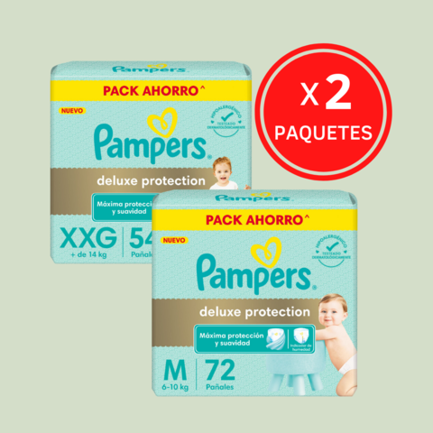 PAMPERS DELUXE PROTECTION COMPRANDO 2 PAQUETES