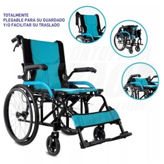 SILLA DE RUEDAS DE ALUMINIO REFORZADA Ultra Liviana y Compacta | Importada