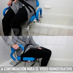 BANCO DE TRANSFERENCIA AUTO-DESLIZABLE CON ASIENTO GIRATORIO Y ACOLCHADO para Bañera y Ducha | Importado - tienda online