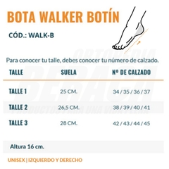 BOTA WALKER CORTA / Botín - ADULTOS - ORTOPEDIA BERACA