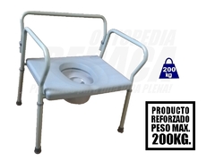 Imagen de Elevador de Inodoro + Inodoro Portátil REFORZADO - PRODUCTO 2 EN 1 - Obesos Hasta 200Kg. | Importado