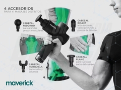Masajeador Pistola Inalámbrica Maverick | MUNICH - tienda online