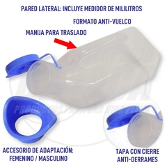ORINAL Papagayo DUAL UNISEX de Uso Masculino/Femenino | Ayuda para la Higiene Personal - ORTOPEDIA BERACA