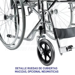 Imagen de Silla De Ruedas STANDARD Desmontable Y Plegable AUTOTRASLADO Ruedas 60/20cm . | Importada