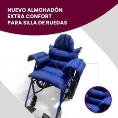 Imagen de ALMOHADÓN EXTRA CONFORT PARA SILLA DE RUEDAS con Respaldo; Apoyabrazos y Apoyacabeza - Ideal para Sillas Reclinables/Respiratorias o Posturales. | Antiescaras y Confort