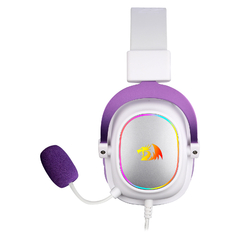 HEADSET GAMER ZEUS X BRANCO COM ROXO RGB H510WP-RGB - comprar online
