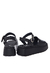 SANDALIAS 22328601 NEGRO - VIA UNO