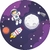Painel De Tecido Sublimado Redondo Astronauta Na Lua C/Elástico - 150x150cm