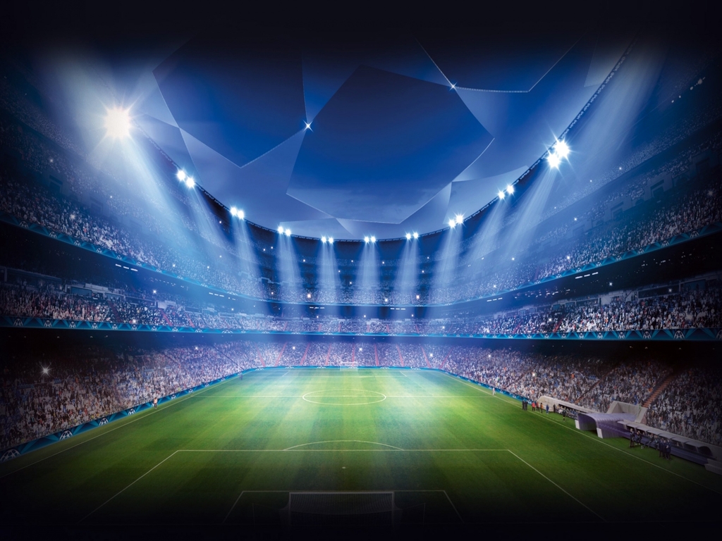 Painel Redondo Champions League Futebol - Adecore Tecidos