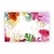 Painel de Lona Flores e folhas tropicais coloridas - 180x120cm