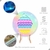 Painel de Tecido Sublimado Redondo Neon Musical c/ Elástico - 150x150cm - comprar online
