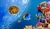 Painel de Tecido Sublimado Fundo do Mar Tartaruga 3D
