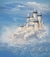 Fundo Fotográfico em Tecido Castelo nas Nuvens Céu Azul - comprar online