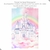 Painel Festa Vertical em Tecido Casadinho Castelo de Princesa Arco Íris nas Nuvens Aquarela na internet
