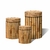 Trio de Capas Cilíndricas Versátil Ripas de Bambus C/ Elástico