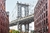 Painel de Tecido Sublimado Cidade Nova York Ponte