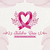 Painel de Lona Outubro rosa faixa coração aquarela