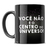 Caneca Preta Você Não é o Centro do Universo - loja online