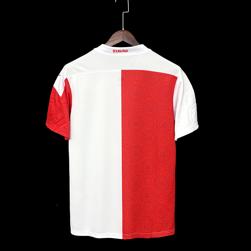 Puma Camisola SK Slavia Praga Primeiro Equipamento Replica 22/23 White-Red  S - 765791-01-S