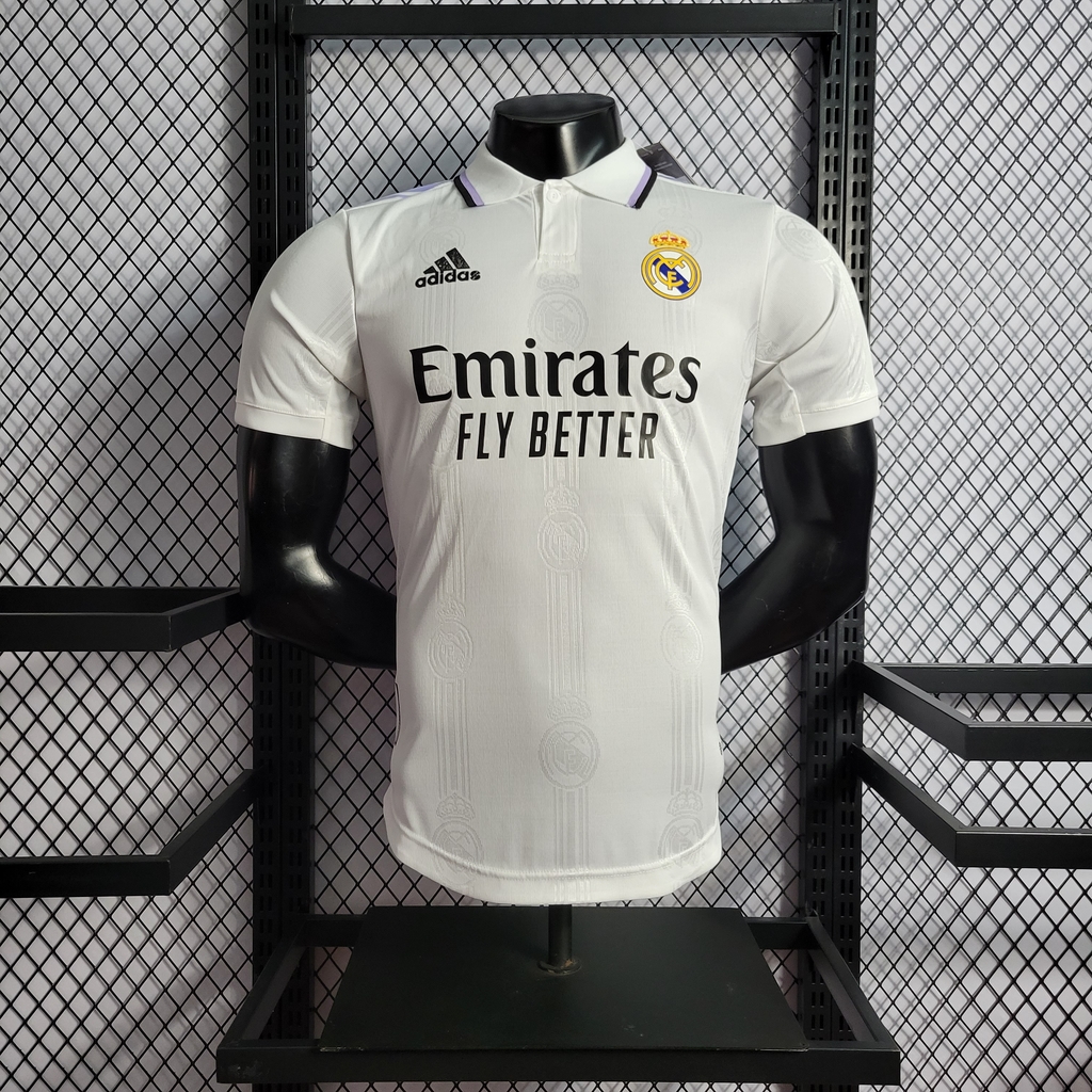 Camisa Real Madrid l 21/22 Versão Jogador Final Da Champions