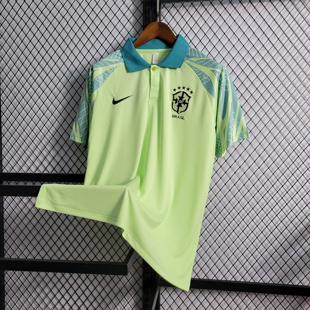 Camisa Brasil Polo 22/23 Nike - Verde
