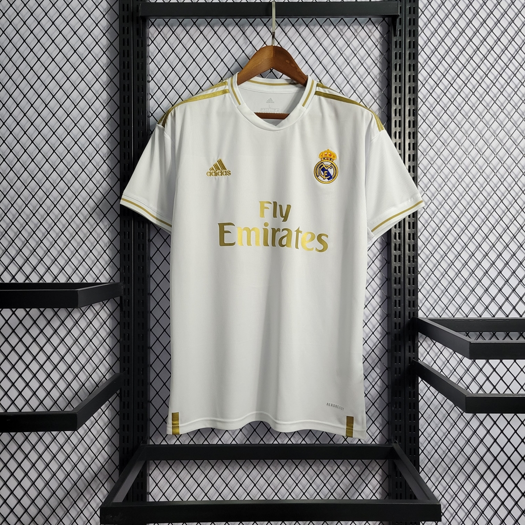 Camisa Retrô Real Madrid 19/20 Home Adidas - Branco