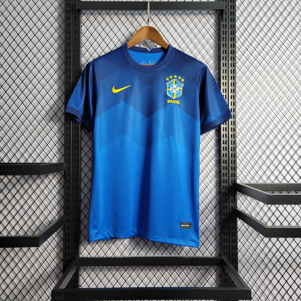 Camisa Seleção Brasil Away 20/21 s/n° Torcedor Nike Masculina - Azul