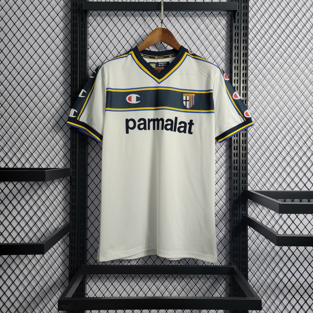 Camisa Retrô Parma 02/03 Away - Branco