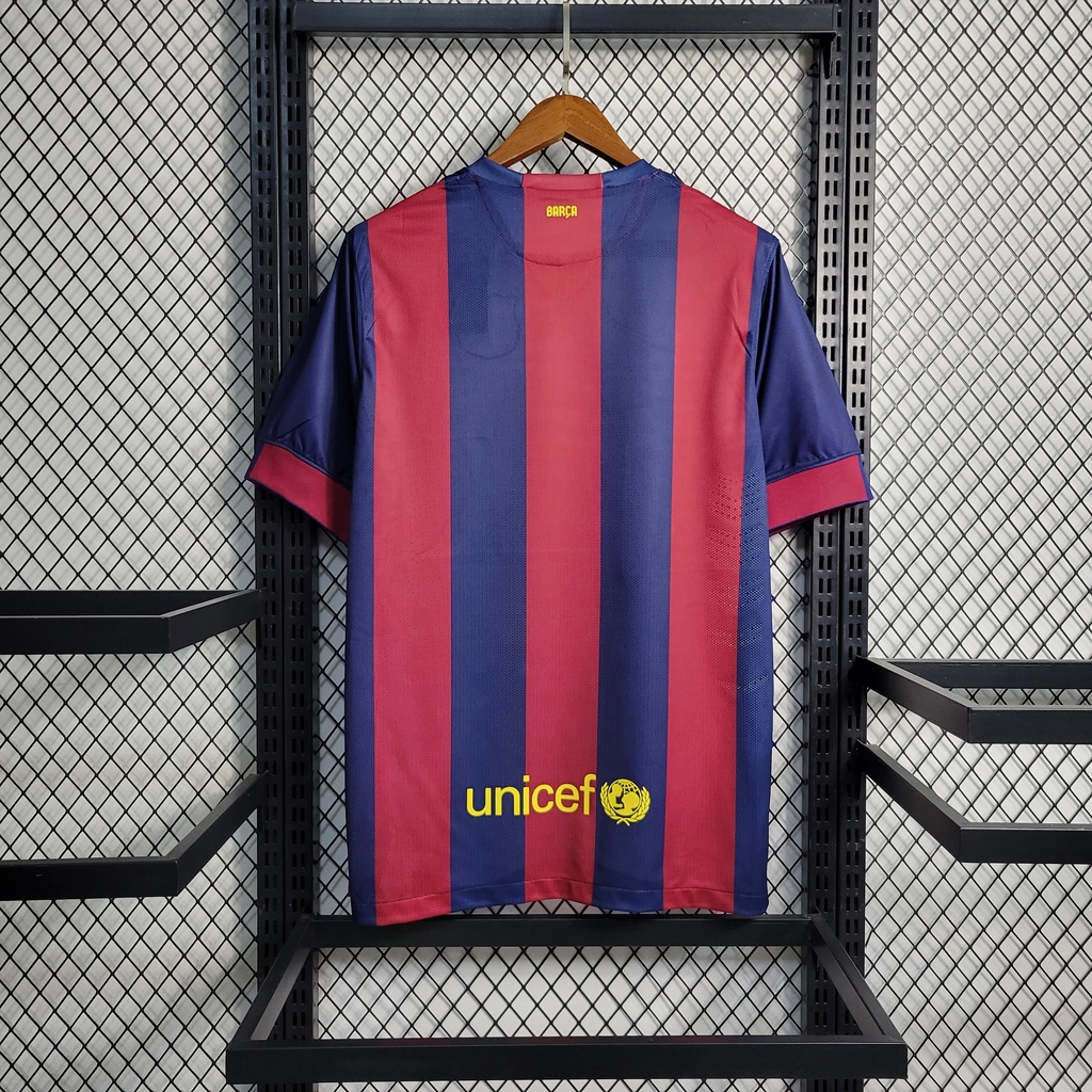 Camisa Retrô Barcelona 14/15 Home Nike - Vermelho+Azul
