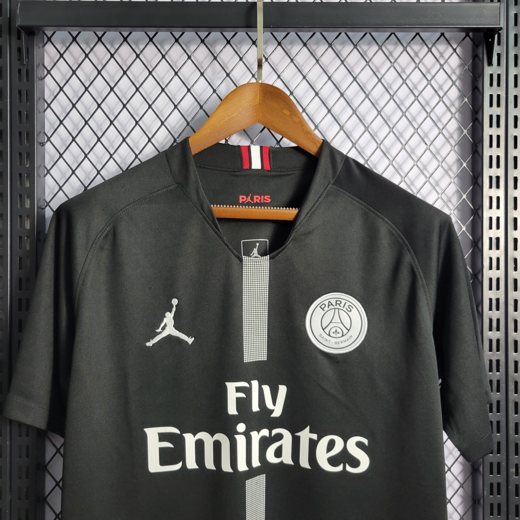 Camisa Retrô PSG 18/19 Away Jordan - Preto