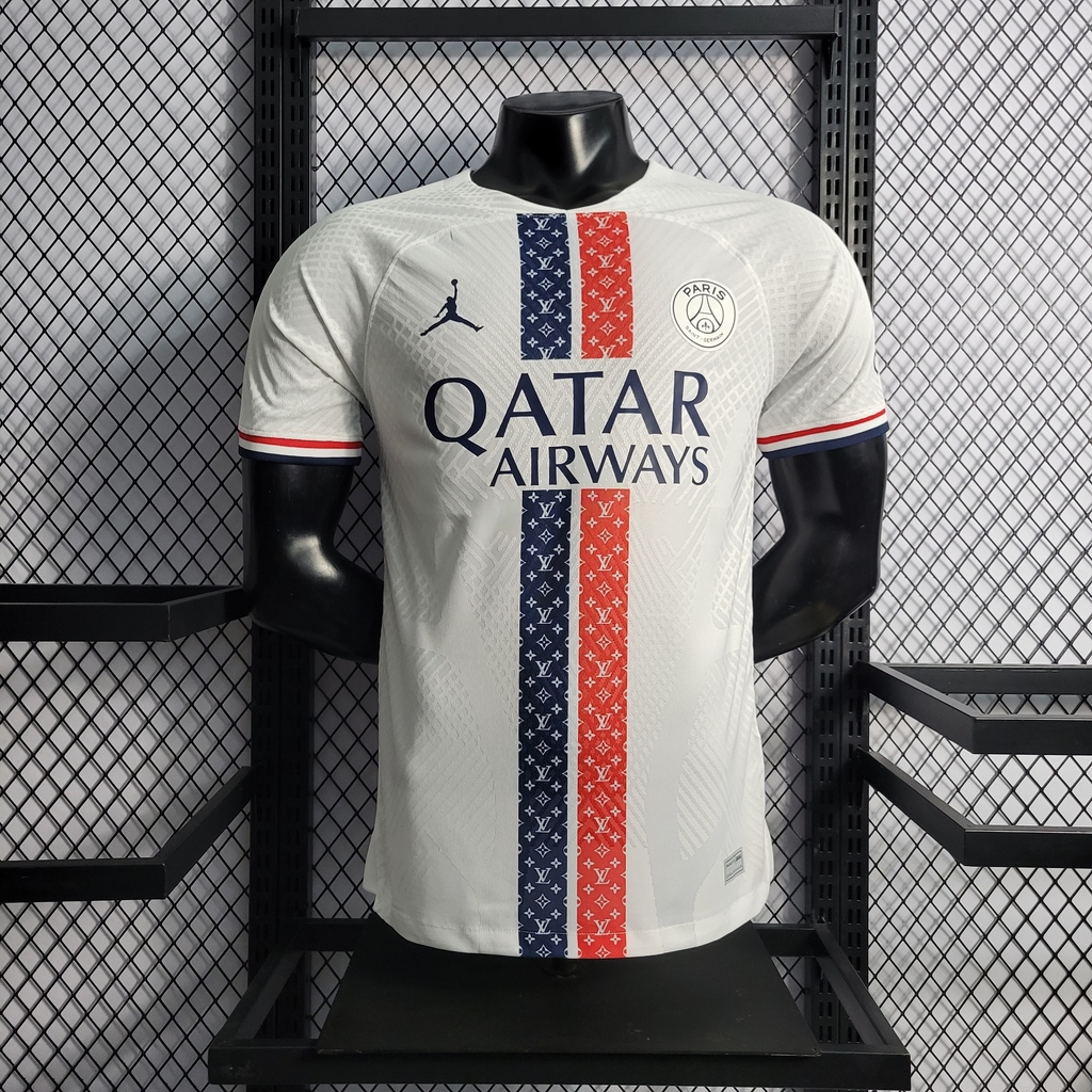 Camisa PSG Jordan LV Especial Edition 22/23 s/n° Player Version Masculina -  Branco