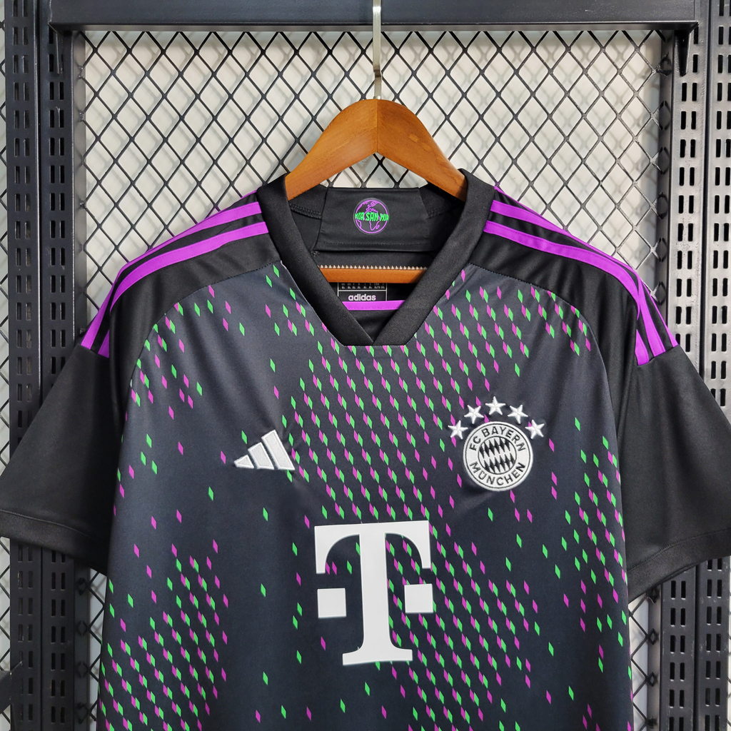 Camisa Bayern Munich Away 23/24 s/n° Torcedor Adidas Masculina Preto