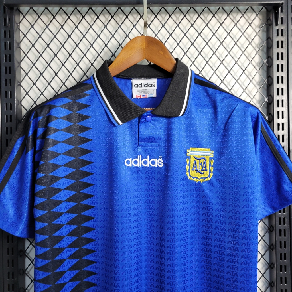 Camisa Retrô Argentina Away 1994 - Azul Escuro