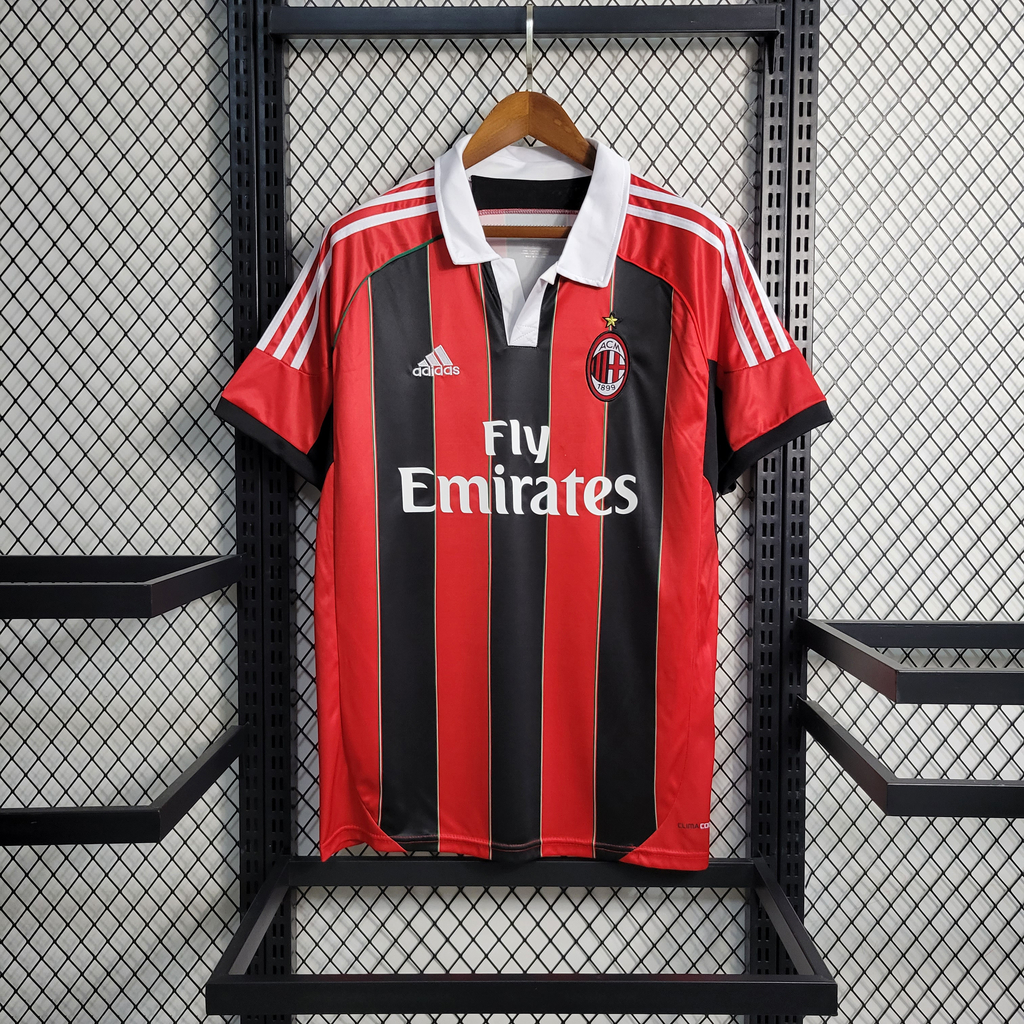 Camisa Retro AC Milan 12 13 s n Torcedor Adidas Vermelho Preto