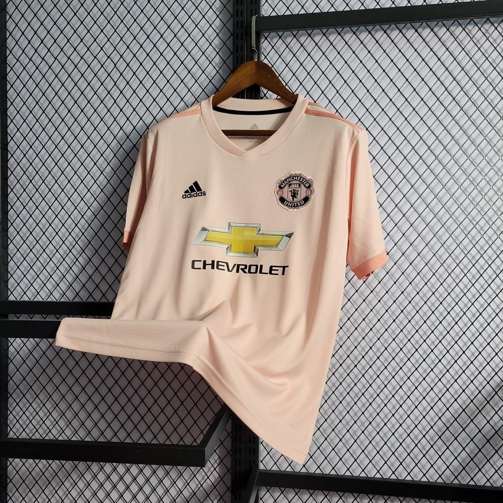 Camisa Retrô Manchester United Away 18/19 Adidas - Rosa