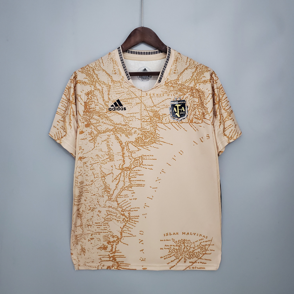 Camisa Seleção Argentina s/n° Memorial Edition Torcedor Adidas Masculina -  Dourado