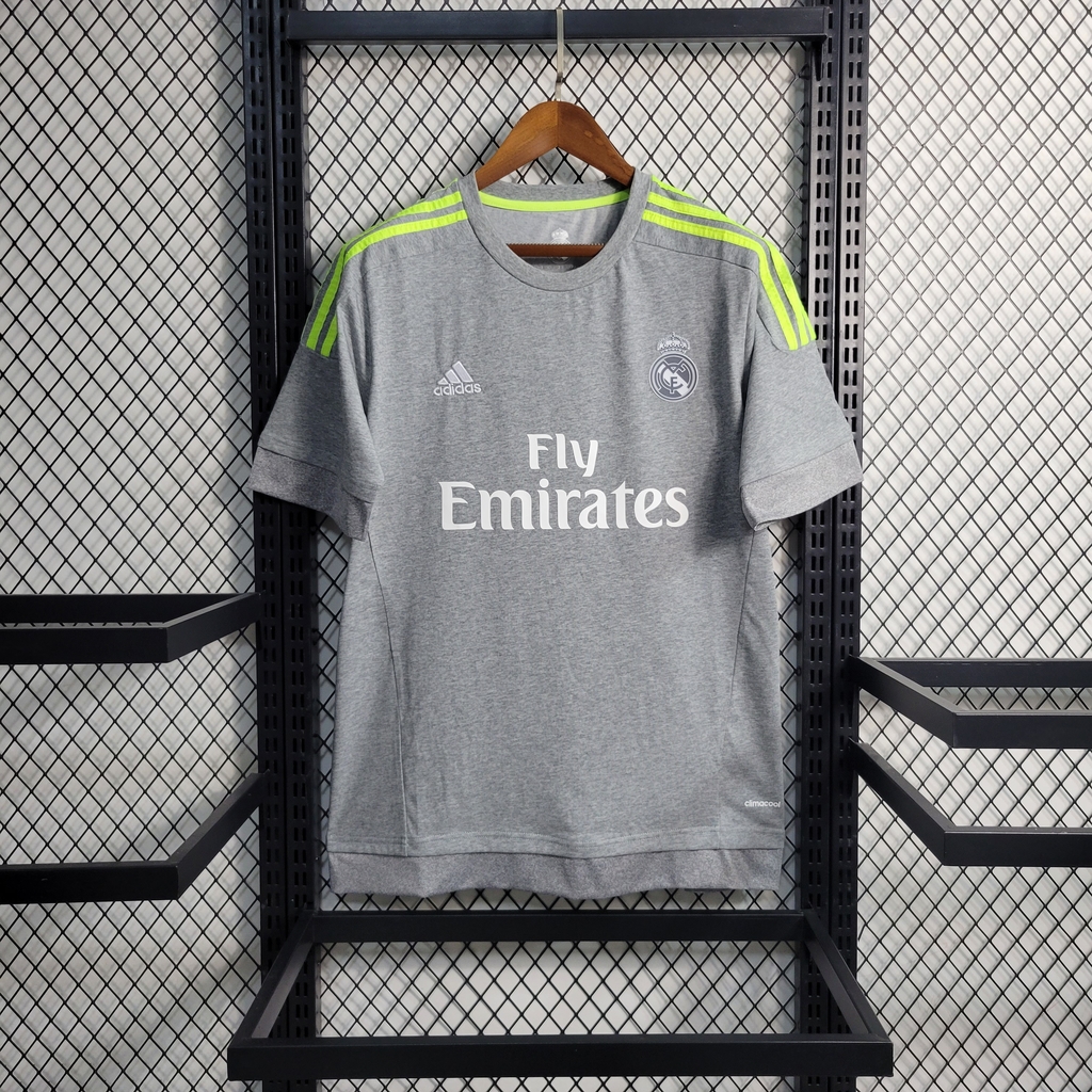 Camisa real sale madrid cinza