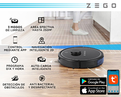 Aspiradora Trapeadora Robot Zego Clean Serie800 - comprar online