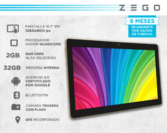 Tablet Zego Pantalla 10.1 32gb Ram 2gb Conexión Wifi - tienda online