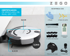 Imagen de Aspiradora Trapeadora Robot Zego Clean Serie 300