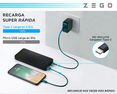 Power Bank Batería Portátil 20000 Mah Zego - tienda online