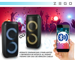 Parlante Altavoz Bluetooth Partybox Zego Portatil Tws X2 35w - Zego