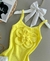 Vestido Ribana Maria Flor Amarelo - comprar online