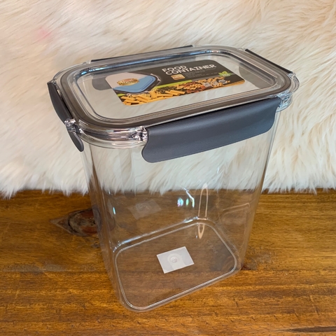 Taper plastico organizador de comida hermetico con trabas apto freezer  heladera 1,5lts